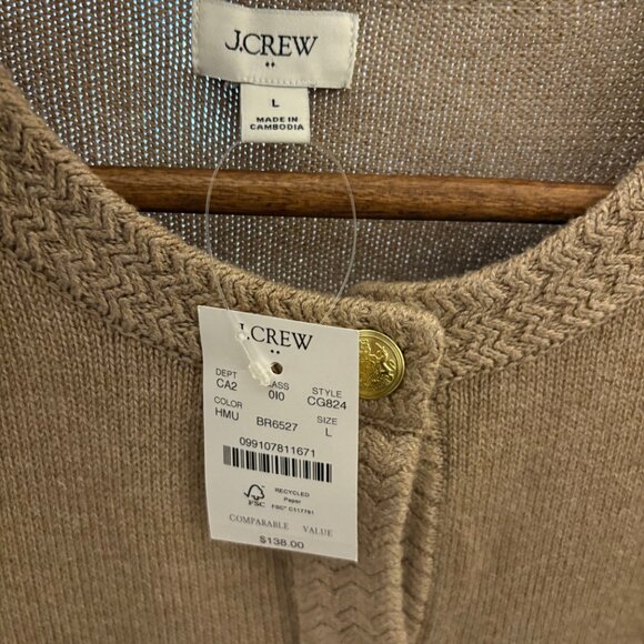 J. Crew Ladies Cardigan - Large - Picture 3 of 4